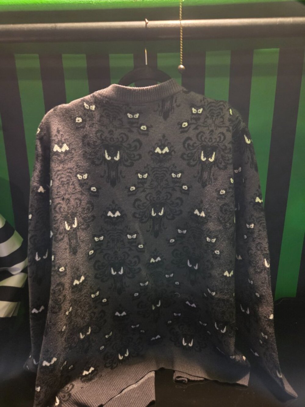 Disney Haunted Mansion Wallpaper Cardigan by Cakeworthy - 2XL - Picture 3 of 3
